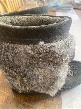 Women's Faux Fur Winter Boot - Gray